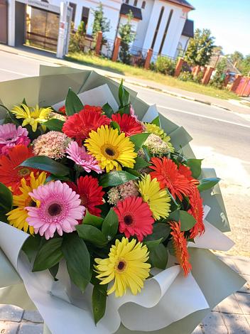 Букет цветов из: Герберы в Грибановском
